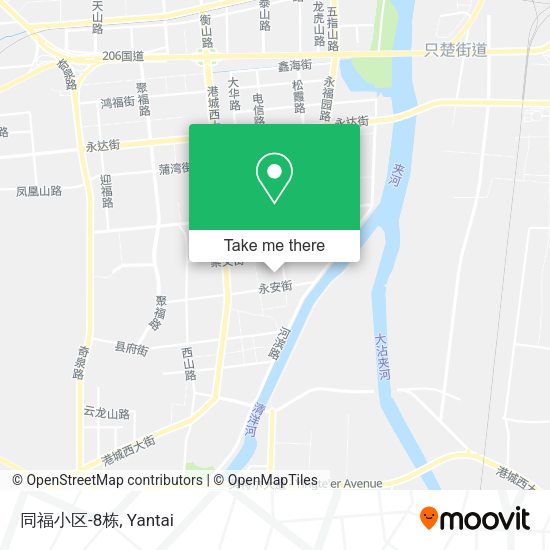 同福小区-8栋 map