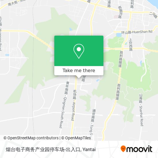 烟台电子商务产业园停车场-出入口 map