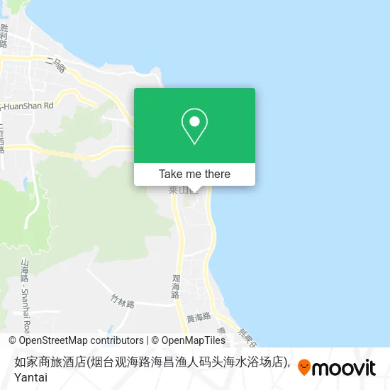 如家商旅酒店(烟台观海路海昌渔人码头海水浴场店) map