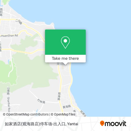 如家酒店(观海路店)停车场-出入口 map