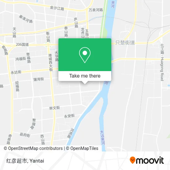 红彦超市 map