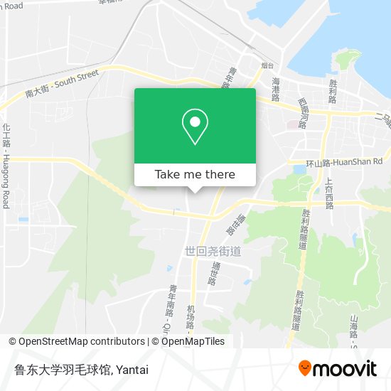 鲁东大学羽毛球馆 map
