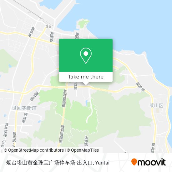 烟台塔山黄金珠宝广场停车场-出入口 map