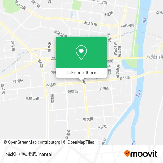 鸿和羽毛球馆 map
