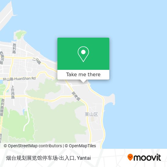 烟台规划展览馆停车场-出入口 map