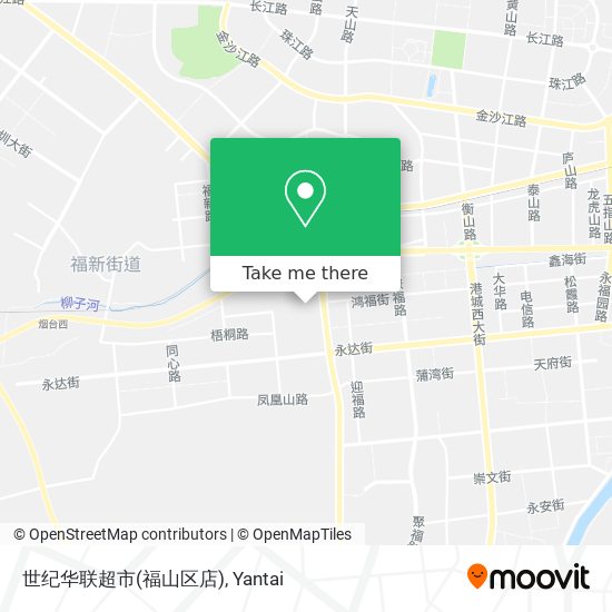 世纪华联超市(福山区店) map