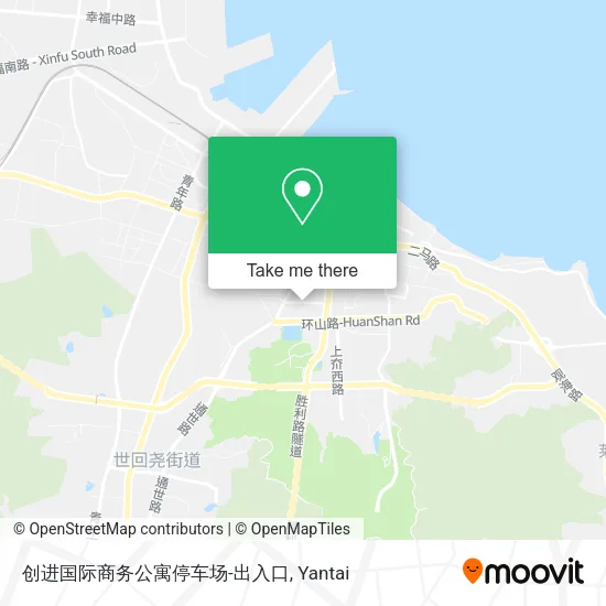 创进国际商务公寓停车场-出入口 map