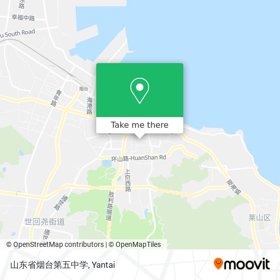山东省烟台第五中学 map