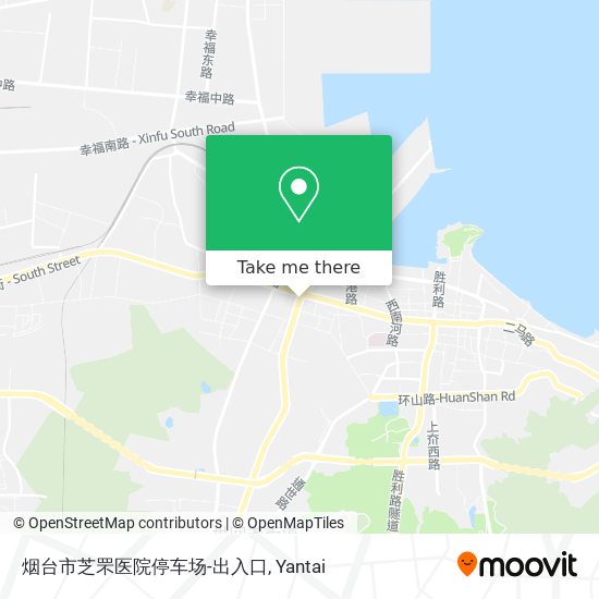 烟台市芝罘医院停车场-出入口 map