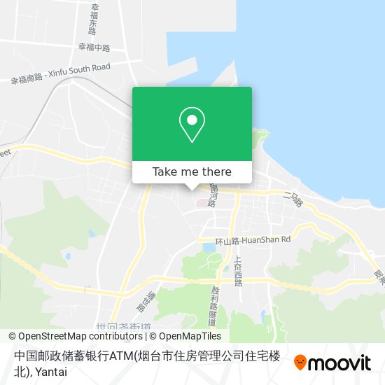 中国邮政储蓄银行ATM(烟台市住房管理公司住宅楼北) map