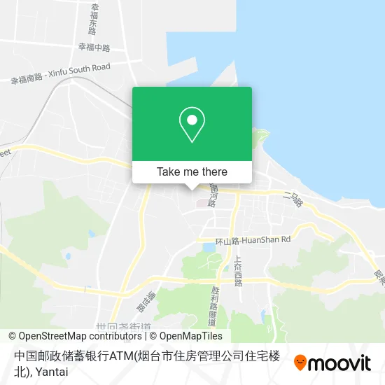 中国邮政储蓄银行ATM(烟台市住房管理公司住宅楼北) map