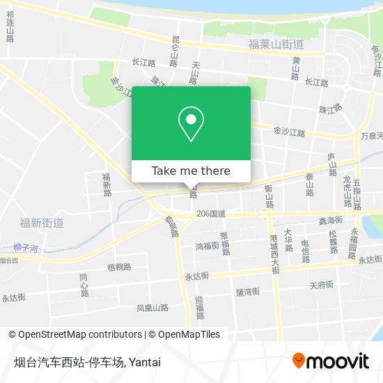 烟台汽车西站-停车场 map
