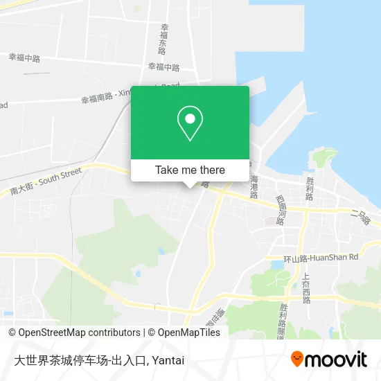 大世界茶城停车场-出入口 map