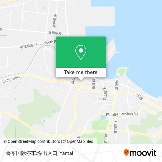 鲁东国际停车场-出入口 map