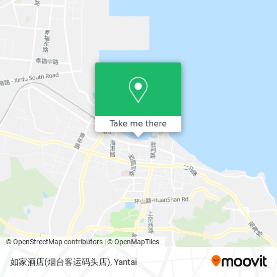 如家酒店(烟台客运码头店) map