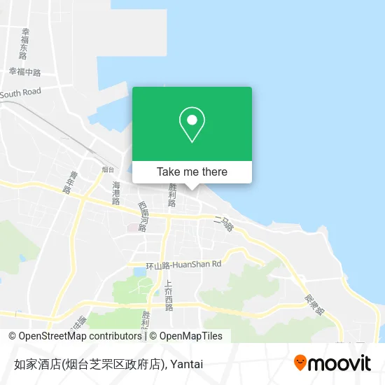 如家酒店(烟台芝罘区政府店) map