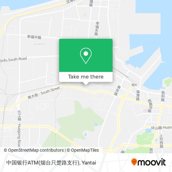 中国银行ATM(烟台只楚路支行) map
