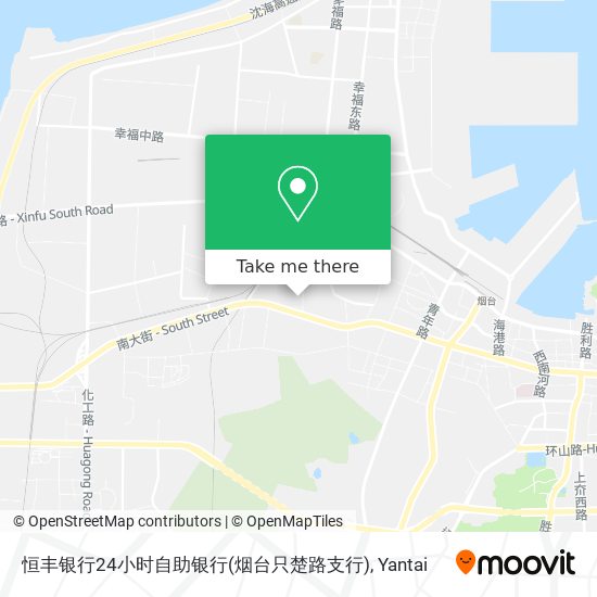 恒丰银行24小时自助银行(烟台只楚路支行) map