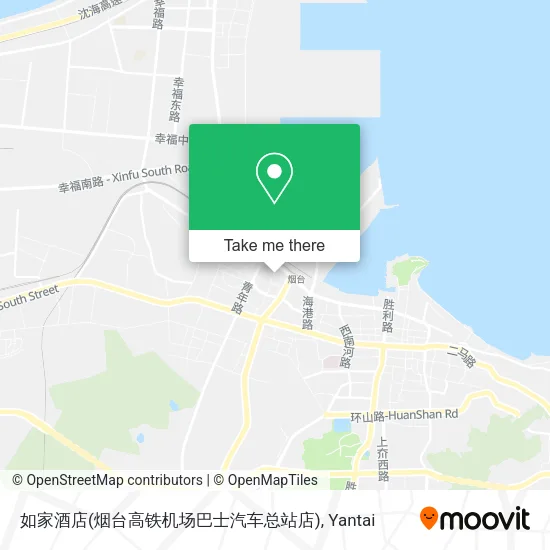 如家酒店(烟台高铁机场巴士汽车总站店) map