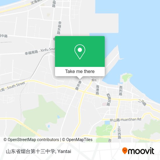 山东省烟台第十三中学 map