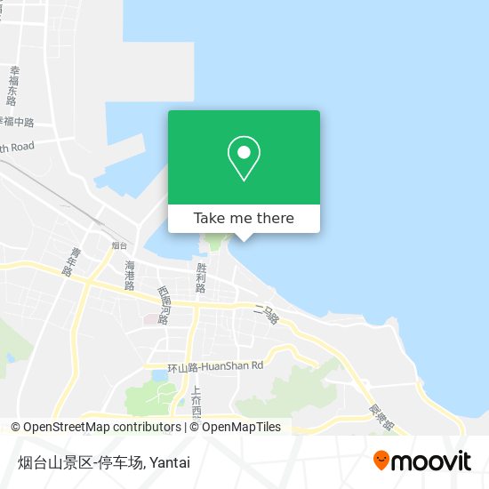 烟台山景区-停车场 map