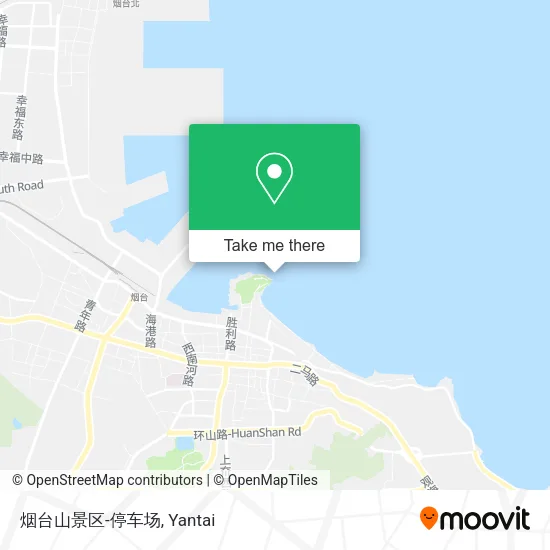 烟台山景区-停车场 map