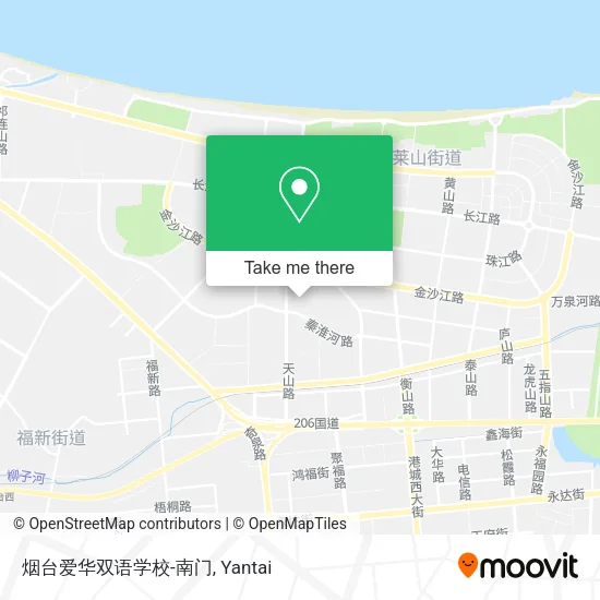 烟台爱华双语学校-南门 map