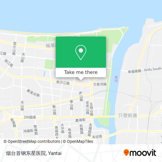 烟台首钢东星医院 map