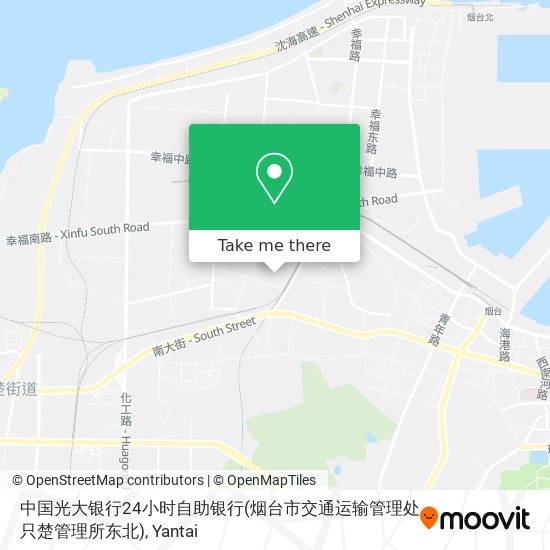 中国光大银行24小时自助银行(烟台市交通运输管理处只楚管理所东北) map