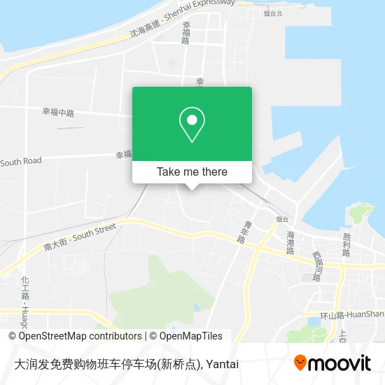 大润发免费购物班车停车场(新桥点) map