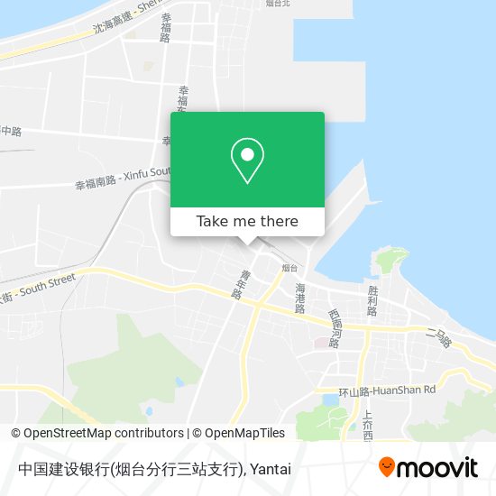 中国建设银行(烟台分行三站支行) map