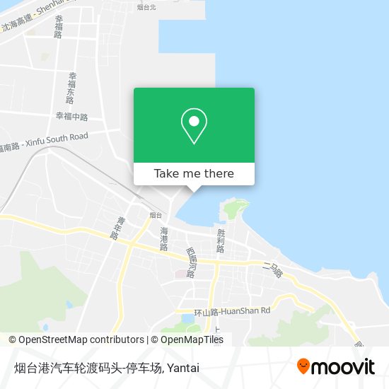 烟台港汽车轮渡码头-停车场 map