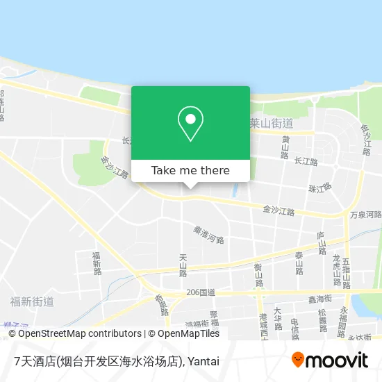 7天酒店(烟台开发区海水浴场店) map