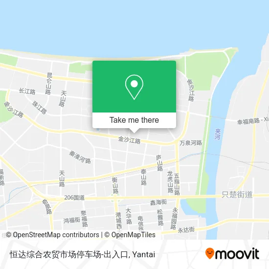恒达综合农贸市场停车场-出入口 map
