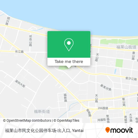 福莱山市民文化公园停车场-出入口 map