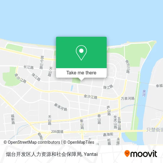 烟台开发区人力资源和社会保障局 map