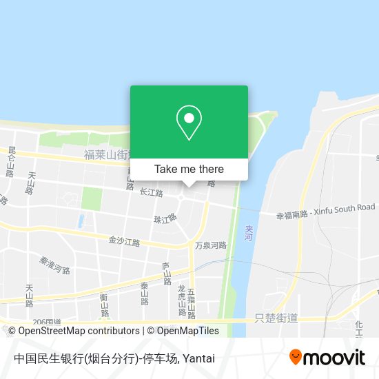 中国民生银行(烟台分行)-停车场 map