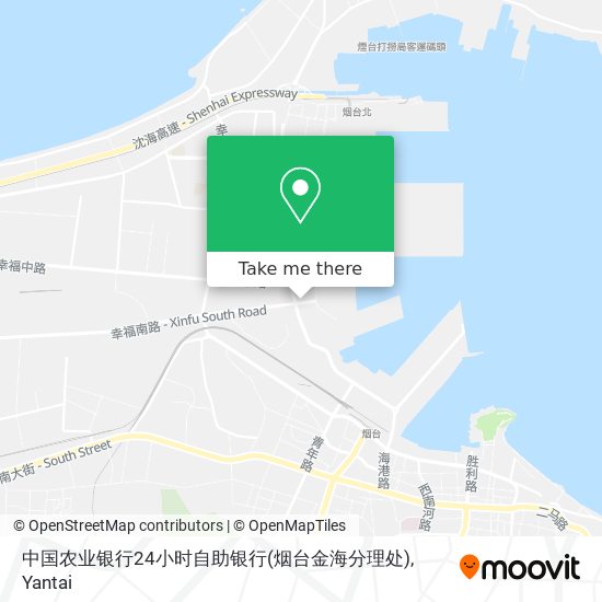 中国农业银行24小时自助银行(烟台金海分理处) map