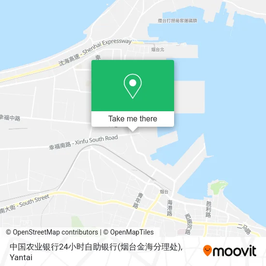 中国农业银行24小时自助银行(烟台金海分理处) map