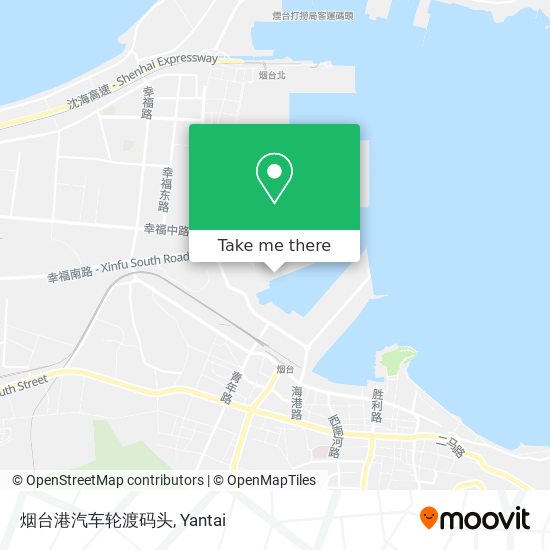 烟台港汽车轮渡码头 map