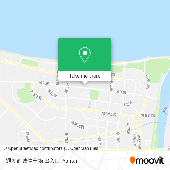 通发商城停车场-出入口 map