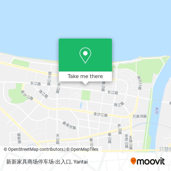 新新家具商场停车场-出入口 map