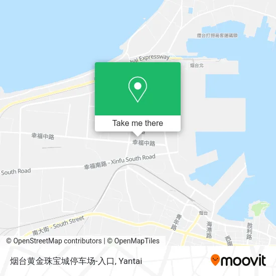 烟台黄金珠宝城停车场-入口 map