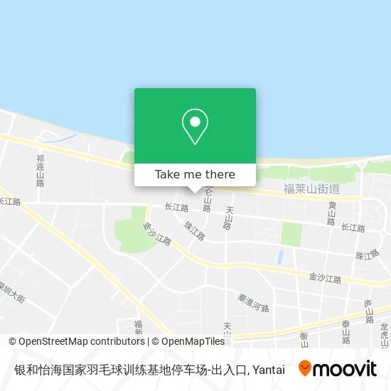 银和怡海国家羽毛球训练基地停车场-出入口 map