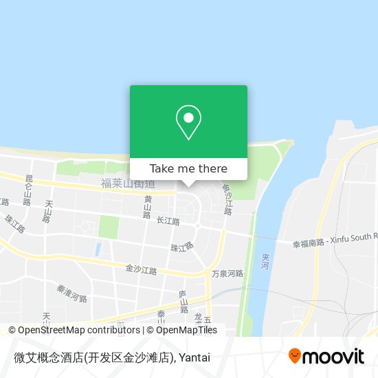 微艾概念酒店(开发区金沙滩店) map