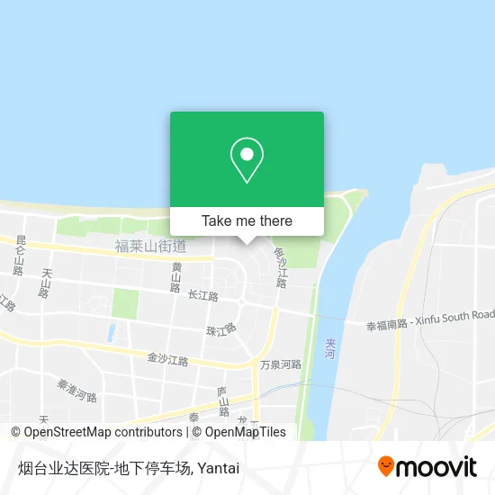 烟台业达医院-地下停车场 map