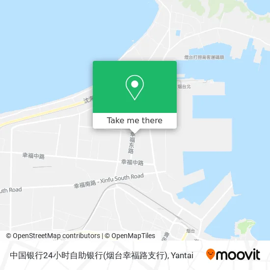 中国银行24小时自助银行(烟台幸福路支行) map