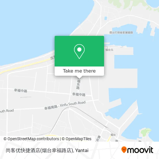 尚客优快捷酒店(烟台幸福路店) map