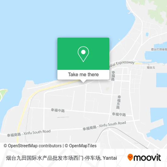 烟台九田国际水产品批发市场西门-停车场 map