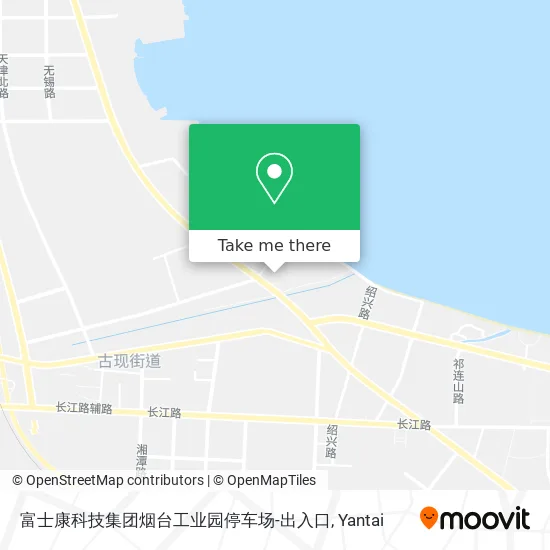 富士康科技集团烟台工业园停车场-出入口 map